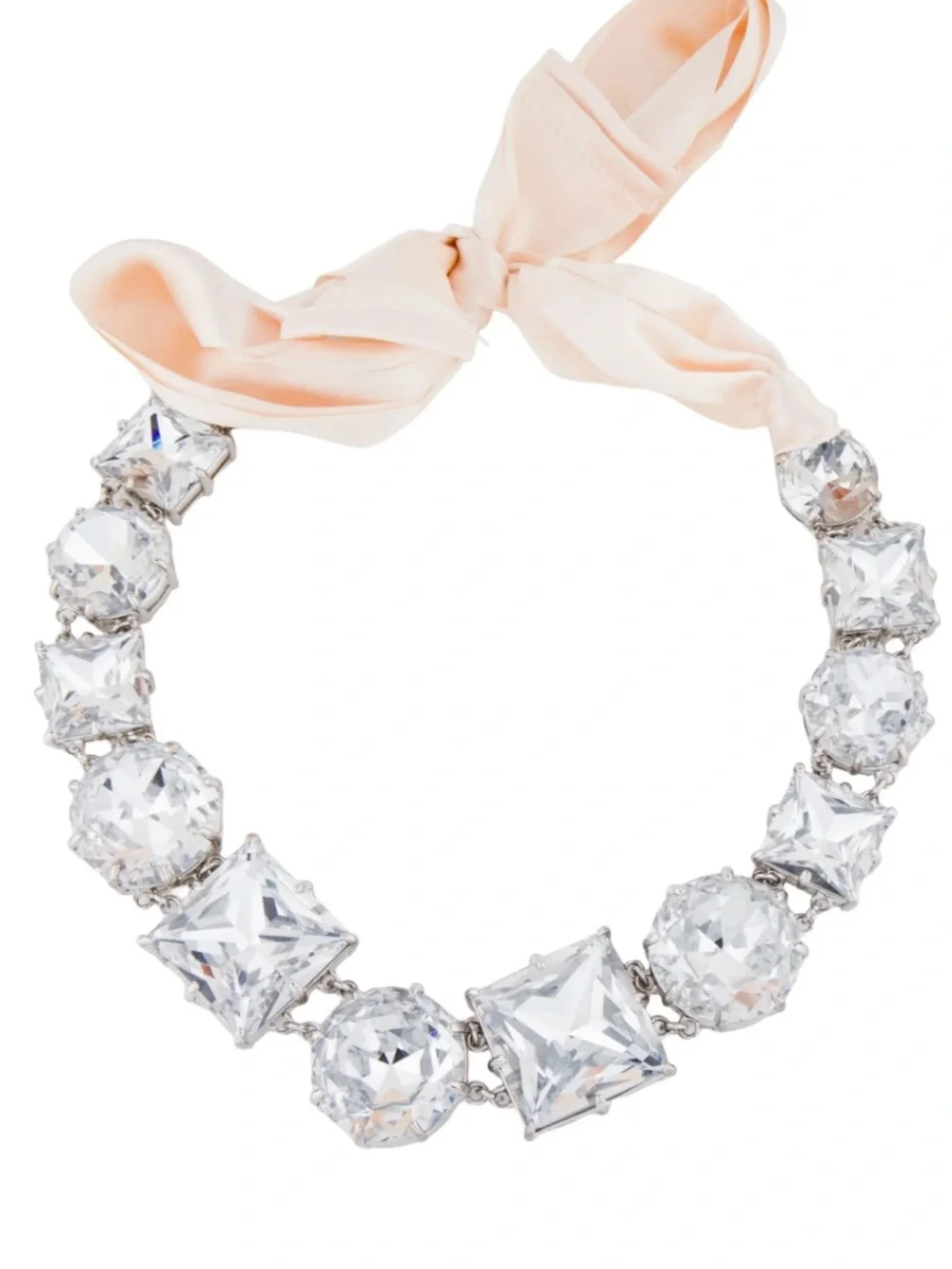 Kate Spade Satin Ribbon Crystal Collar Necklace